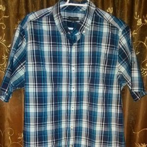 George Mens Plaid Shirt Size 42-44 Lg